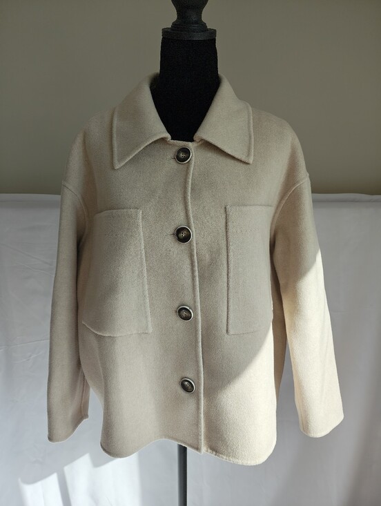 Jackets & Blazers - Women's Cream Wool Blend Jacket